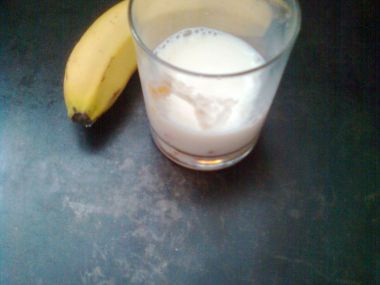 Mléčný banánový koktejl