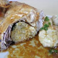 Pečené nadívané kuře s chutí tymiánu recept
