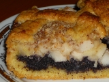 Křehký makový koláč s jablky recept