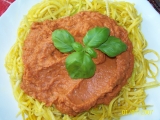 Cuketové špagety s omáčkou (Raw) recept