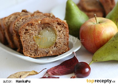 Jablečný chlebíček s hruškou recept