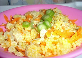 Těstovinová rýže s mrkví a masem pro nejmenší recept ...