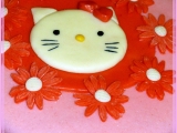 Růžový dort Hallo Kitty recept