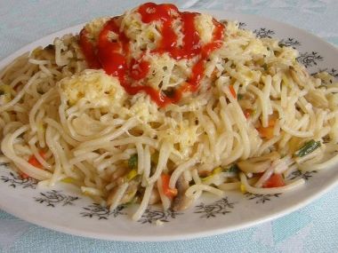 Pórkové špagety