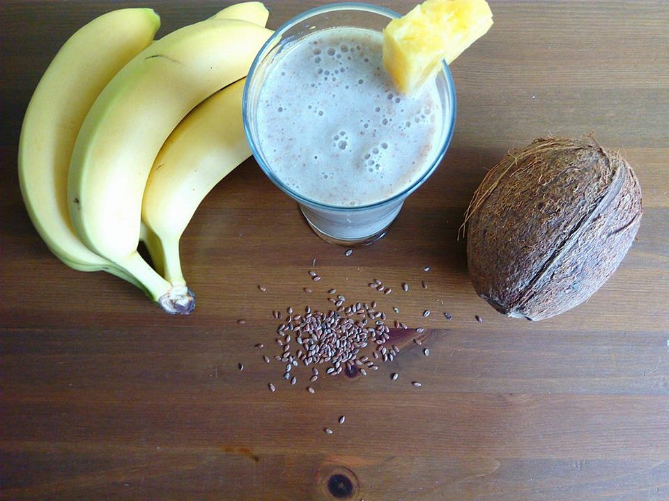 Smoothie banán s lněným semínkem recept