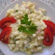 Těstovinový salát s kari a jogurtem recept
