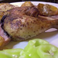 Smetanová kuřecí stehna s brambory recept