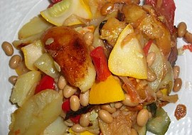 Zeleninová balkánská směs s fazolemi recept