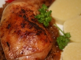 Country pečené kuře na kysaném zelí recept