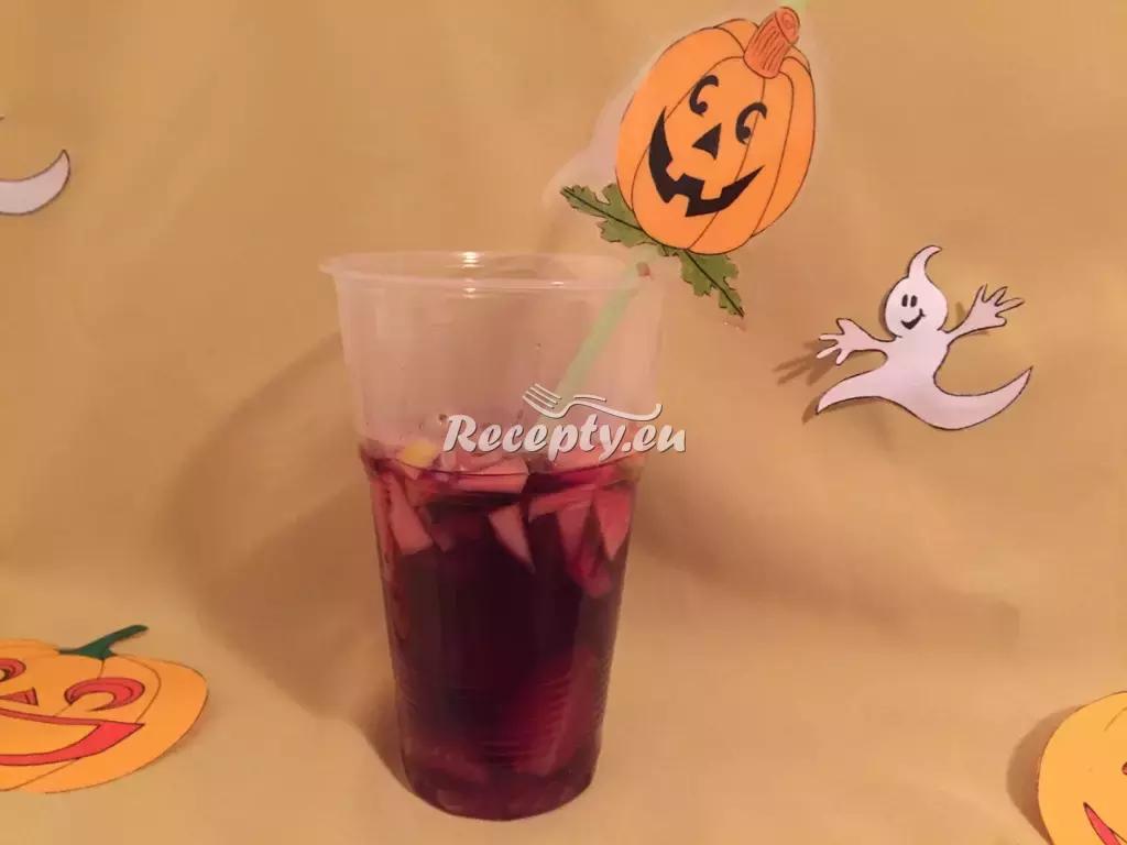Halloweenský krvavý punč recept  recepty pro děti
