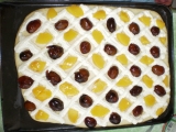 Kynutý ovocný mřížkový koláč recept