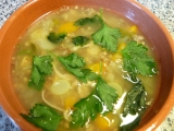 Masová polévka s pohankou a bylinkami recept