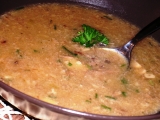 Česnekovo-houbová polévka s kroupami recept
