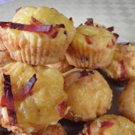 Sýrové muffiny se slaninou recept