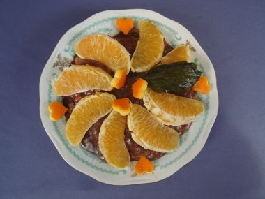 Mandarinkový dort za studena