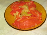 Salát z opečených paprik recept