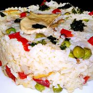 Eintopf z dušené rýže a dubáků recept