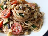 Celozrnné špagety se zeleninou a ricottou recept