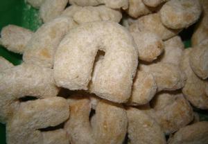 Vanilkové rohlíčky s ořechy
