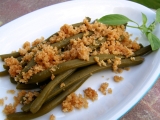 Zelené fazolové lusky se strouhankou recept