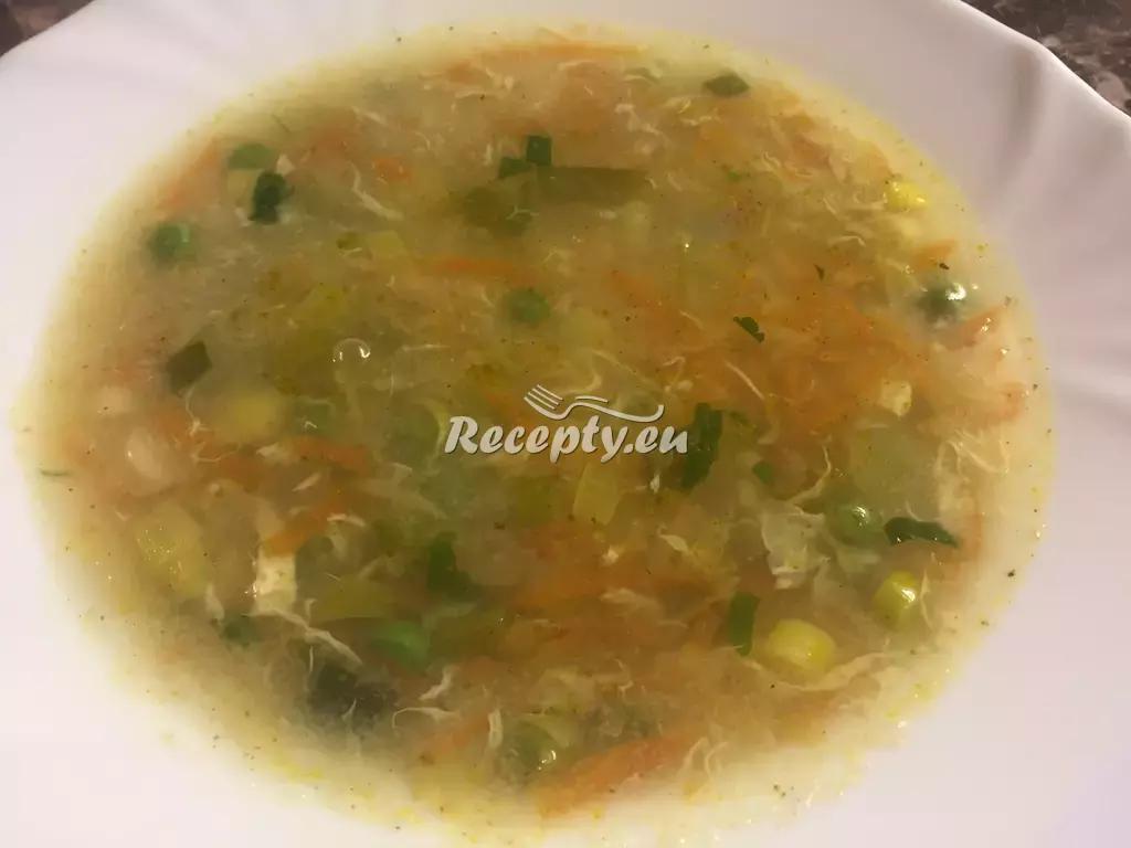 Zapražená zeleninová polévka recept  polévky