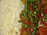 Zeleninová čína s rýží recept