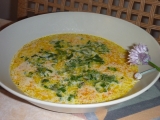 Pampelišková polévka s mrkví a pažitkou recept