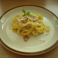 Špagety alla carbonara recept