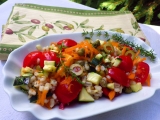 Kroupový salát se zeleninou recept