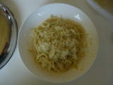 Smetanovosýrové špagety recept