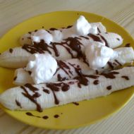 Banány s čokoládou recept