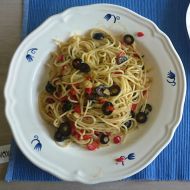 Špagety aglio olio e peperoni recept