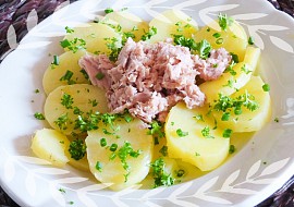 Salát s tuňákem a bramborami recept
