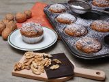 Celozrnné dýňové muffiny s ořechy a čokoládou recept ...