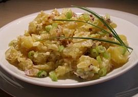 Pečený bramborový salát ( teplý) recept