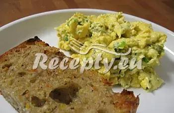 Míchaná vejce s pórkem recept  jídla z vajec