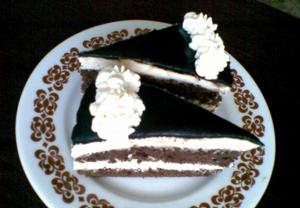 Kakaovo-tvarohový dort