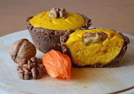 Zdravé tvarohovo-hokaidové muffiny v kakaovém košíčku recept ...
