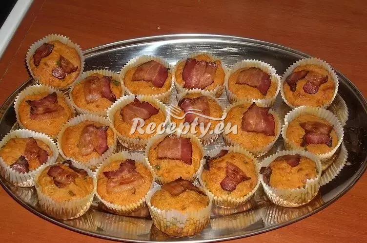 Salámové muffiny recept  uzeniny