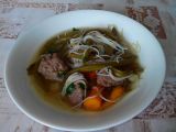 Zeleninová polévka s játrovými knedlíčky recept