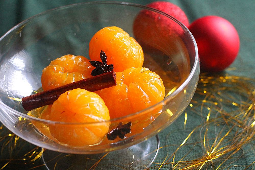 Novoroční kořeněné mandarinky recept