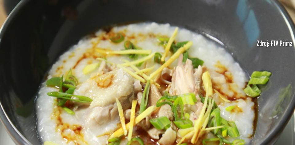 Čínská rýžová polévka congee