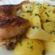 Kuřecí stehno s bramborem recept