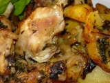 Kuře pečené s bramborem recept
