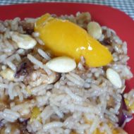 Kuřecí prsa s rýží a broskví recept