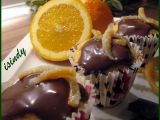 Muffiny z vařeného pomeranče s čokoládovým ganache recept ...