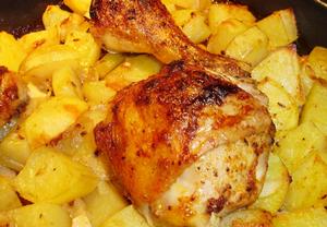 Rychlé kuře s bramborem