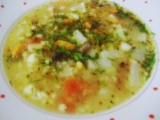 Houbová polévka s kroupama recept