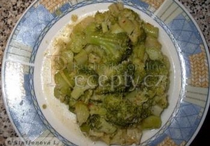 Pečená brokolice se zázvorem