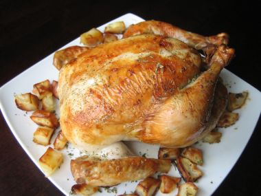 Recept Pečené kuře se sváteční nádivkou